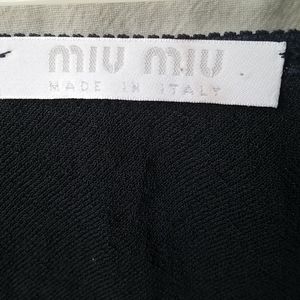 Mui mui skirt sheer size 42 (medium)black